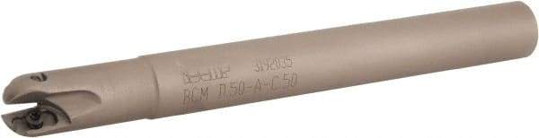 Iscar - 1/2" Cut Diam, 0.4" Max Depth of Cut, 1/2" Shank Diam, 4.72" OAL, Indexable Ball Nose End Mill - 1.18" Head Length, Straight Shank, BCM Toolholder, BCR... Insert - Eagle Tool & Supply