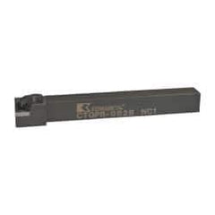 Kennametal - CTGP, Right Hand Cut, 0° Lead Angle, 1/2" Shank Height x 1/2" Shank Width, Positive Rake Indexable Turning Toolholder - 4-1/2" OAL, TP.. Insert Compatibility, Series Kendex - Eagle Tool & Supply