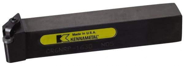 Kennametal - CRGN, Left Hand Cut, 8° Lead Angle, 1" Shank Height x 1" Shank Width, Negative Rake Indexable Turning Toolholder - 6" OAL, RN..42. Insert Compatibility, Series Kendex - Eagle Tool & Supply