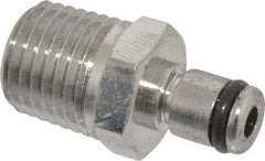 CPC Colder Products - 1/4 NPT, Chrome Plated Brass Push-to-Connect Male Connector - 250 Max psi, Tube to Male Connection Buna Nitrile O-Ring - Eagle Tool & Supply