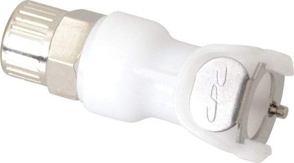 CPC Colder Products - 3/8" OD, Acetal Push-to-Connect Male Connector - 120 Max psi, White - Eagle Tool & Supply