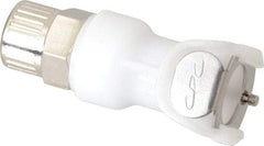 CPC Colder Products - 3/8" OD, Acetal Push-to-Connect Male Connector - 120 Max psi, White - Eagle Tool & Supply