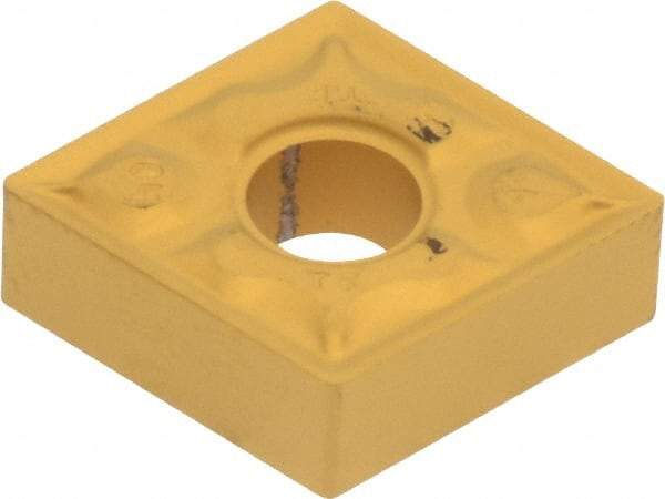 Iscar - CNMG431 TF Grade IC9250 Carbide Turning Insert - TiCN/Al2O3/TiN Finish, 80° Diamond, 1/2" Inscr Circle, 3/16" Thick, 1/64" Corner Radius - Eagle Tool & Supply