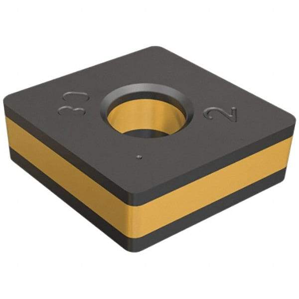 Iscar - CNMA432 Grade IC9007 Carbide Turning Insert - TiCN/Al2O3/TiN Finish, 80° Diamond, 1/2" Inscr Circle, 3/16" Thick, 1/32" Corner Radius - Eagle Tool & Supply