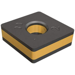 Iscar - CNMA432 Grade IC9007 Carbide Turning Insert - TiCN/Al2O3/TiN Finish, 80° Diamond, 1/2" Inscr Circle, 3/16" Thick, 1/32" Corner Radius - Eagle Tool & Supply