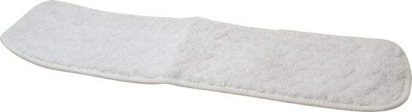 Rubbermaid - 18-1/2" Long x 5-1/2" Wide Microfiber Dust Mop Pad - Hook & Loop, White - Eagle Tool & Supply