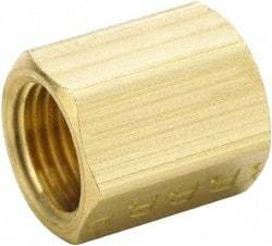 Parker - 1/8" Tube OD, Brass Flared Tube Inverted Union - 5/16-28 UNF, Flare x Flare Ends - Eagle Tool & Supply