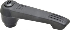KIPP - 1/2-13, 1" Hub Diam, Glass Fiber (Steel Components) Tapped Adjustable Clamping Lever - 4.29" OAL, 2.4" High, 0.67" Hole Depth - Eagle Tool & Supply