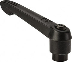 KIPP - M12 x 1.75, 25.5mm Hub Diam, Glass Fiber (Steel Components) Tapped Adjustable Clamping Lever - 109mm OAL, 61mm High, 17mm Hole Depth - Eagle Tool & Supply