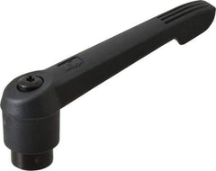 KIPP - 5/8-11, 1.18" Hub Diam, Glass Fiber (Steel Components) Tapped Adjustable Clamping Lever - 4.96" OAL, 2.83" High, 0.91" Hole Depth - Eagle Tool & Supply