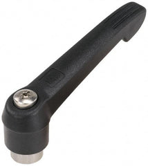 KIPP - M8 x 1.25, 18mm Hub Diam, Glass Fiber (Stainless Steel Components) Tapped Adjustable Clamping Lever - 75mm OAL, 41.5mm High, 12mm Hole Depth - Eagle Tool & Supply