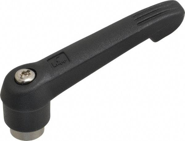 KIPP - 5/16-18, 0.71" Hub Diam, Glass Fiber (Stainless Steel Components) Tapped Adjustable Clamping Lever - 2.95" OAL, 1.63" High, 0.47" Hole Depth - Eagle Tool & Supply