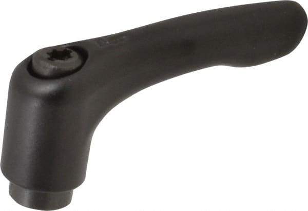 KIPP - #10-24, 0.51" Hub Diam, Zinc Die Cast (Steel Components) Tapped Adjustable Clamping Lever - 1.85" OAL, 1.22" High, 0.35" Hole Depth - Eagle Tool & Supply