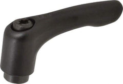 KIPP - #10-24, 0.51" Hub Diam, Zinc Die Cast (Steel Components) Tapped Adjustable Clamping Lever - 1.85" OAL, 1.22" High, 0.35" Hole Depth - Eagle Tool & Supply