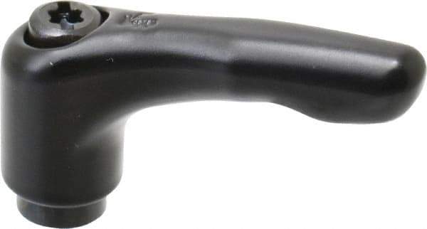 KIPP - 1/4-20, 0.51" Hub Diam, Zinc Die Cast (Steel Components) Tapped Adjustable Clamping Lever - 1.85" OAL, 1.22" High, 0.35" Hole Depth - Eagle Tool & Supply