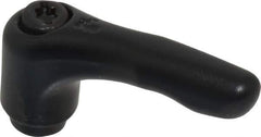 KIPP - M6 x 1.0, 13mm Hub Diam, Zinc Die Cast (Steel Components) Tapped Adjustable Clamping Lever - 47mm OAL, 31mm High, 9mm Hole Depth - Eagle Tool & Supply