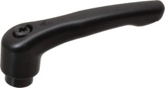 KIPP - 1/4-20, 0.73" Hub Diam, Zinc Die Cast (Steel Components) Tapped Adjustable Clamping Lever - 2.93" OAL, 1.67" High, 0.47" Hole Depth - Eagle Tool & Supply