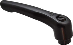 KIPP - 5/16-18, 0.73" Hub Diam, Zinc Die Cast (Steel Components) Tapped Adjustable Clamping Lever - 2.93" OAL, 1.67" High, 0.47" Hole Depth - Eagle Tool & Supply