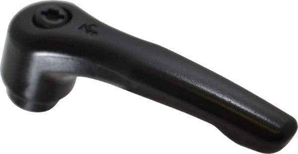 KIPP - M8 x 1.25, 18.5mm Hub Diam, Zinc Die Cast (Steel Components) Tapped Adjustable Clamping Lever - 74.5mm OAL, 42.5mm High, 12mm Hole Depth - Eagle Tool & Supply