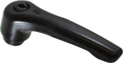 KIPP - M8 x 1.25, 18.5mm Hub Diam, Zinc Die Cast (Steel Components) Tapped Adjustable Clamping Lever - 74.5mm OAL, 42.5mm High, 12mm Hole Depth - Eagle Tool & Supply