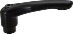 KIPP - 5/16-18, 0.83" Hub Diam, Zinc Die Cast (Steel Components) Tapped Adjustable Clamping Lever - 3.58" OAL, 2.15" High, 0.55" Hole Depth - Eagle Tool & Supply