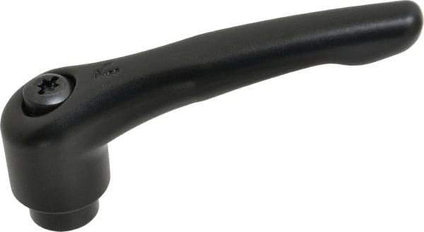 KIPP - M10 x 1.5, 27mm Hub Diam, Zinc Die Cast (Steel Components) Tapped Adjustable Clamping Lever - 109mm OAL, 63mm High, 17mm Hole Depth - Eagle Tool & Supply