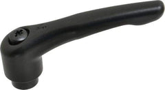 KIPP - M10 x 1.5, 27mm Hub Diam, Zinc Die Cast (Steel Components) Tapped Adjustable Clamping Lever - 109mm OAL, 63mm High, 17mm Hole Depth - Eagle Tool & Supply