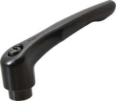 KIPP - 5/8-11, 1.22" Hub Diam, Zinc Die Cast (Steel Components) Tapped Adjustable Clamping Lever - 4.96" OAL, 2.87" High, 0.91" Hole Depth - Eagle Tool & Supply
