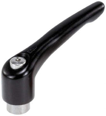 KIPP - 5/8-11, 1.22" Hub Diam, Zinc Die Cast (Stainless Steel Components) Tapped Adjustable Clamping Lever - 4.96" OAL, 2.87" High, 0.91" Hole Depth - Eagle Tool & Supply