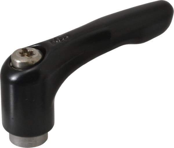 KIPP - 1/4-20, 0.51" Hub Diam, Zinc Die Cast (Stainless Steel Components) Tapped Adjustable Clamping Lever - 1.85" OAL, 1.22" High, 0.35" Hole Depth - Eagle Tool & Supply