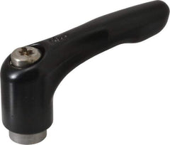 KIPP - 1/4-20, 0.51" Hub Diam, Zinc Die Cast (Stainless Steel Components) Tapped Adjustable Clamping Lever - 1.85" OAL, 1.22" High, 0.35" Hole Depth - Eagle Tool & Supply