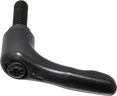 KIPP - 1/4-20, 0.55" Hub Diam, Zinc Die Cast (Steel Components) Threaded Stud Adjustable Clamping Lever - 0.79" Stud Length, 1.85" OAL, 1.22" High - Eagle Tool & Supply
