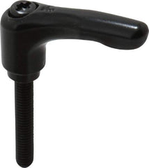 KIPP - M6 x 1.0, 13mm Hub Diam, Zinc Die Cast (Steel Components) Metric Threaded Stud Adjustable Clamping Lever - 35mm Stud Length, 47mm OAL, 31mm High - Eagle Tool & Supply