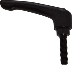 KIPP - M8 x 1.25, 18.5mm Hub Diam, Zinc Die Cast (Steel Components) Metric Threaded Stud Adjustable Clamping Lever - 30mm Stud Length, 74.5mm OAL, 42.5mm High - Eagle Tool & Supply
