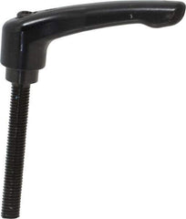KIPP - M8 x 1.25, 18.5mm Hub Diam, Zinc Die Cast (Steel Components) Metric Threaded Stud Adjustable Clamping Lever - 60mm Stud Length, 74.5mm OAL, 42.5mm High - Eagle Tool & Supply