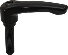 KIPP - M10 x 1.5, 18.5mm Hub Diam, Zinc Die Cast (Steel Components) Metric Threaded Stud Adjustable Clamping Lever - 40mm Stud Length, 74.5mm OAL, 42.5mm High - Eagle Tool & Supply