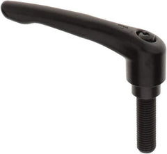 KIPP - M16 x 2.0, 31mm Hub Diam, Zinc Die Cast (Steel Components) Metric Threaded Stud Adjustable Clamping Lever - 50mm Stud Length, 126mm OAL, 73mm High - Eagle Tool & Supply