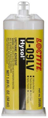 Loctite - 50 mL Cartridge Two Part Epoxy - 10 min Working Time, 1,146 psi Shear Strength, Series U-09LV - Eagle Tool & Supply