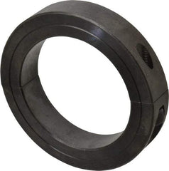 Climax Metal Products - 3-3/16" Bore, Steel, Two Piece Clamp Collar - 4-1/2" Outside Diam, 7/8" Wide - Eagle Tool & Supply