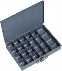 Durham - 13-3/8 Inches Wide x 2 Inches High x 9-1/4 Inches Deep Compartment Box - Steel , 17 Compartments - Eagle Tool & Supply
