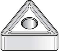 Kennametal - TNMG332 Grade KC850 Carbide Turning Insert - TiC/TiCN/TiN Finish, 60° Triangle, 3/8" Inscr Circle, 3/16" Thick, 1/32" Corner Radius - Eagle Tool & Supply