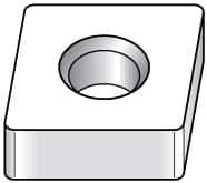 Kennametal - CNMA544 T0820 Grade KY3500 Ceramic Turning Insert - Uncoated, 80° Diamond, 5/8" Inscr Circle, 1/4" Thick, 1/16" Corner Radius - Eagle Tool & Supply