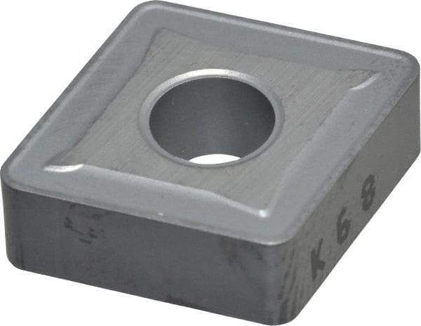 Kennametal - CNMG433 Grade K68 Carbide Turning Insert - Uncoated, 80° Diamond, 1/2" Inscr Circle, 3/16" Thick, 3/64" Corner Radius - Eagle Tool & Supply