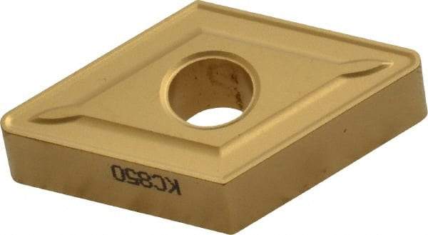 Kennametal - DNMG543 Grade KC850 Carbide Turning Insert - TiC/TiCN/TiN Finish, 55° Diamond, 5/8" Inscr Circle, 1/4" Thick, 3/64" Corner Radius - Eagle Tool & Supply