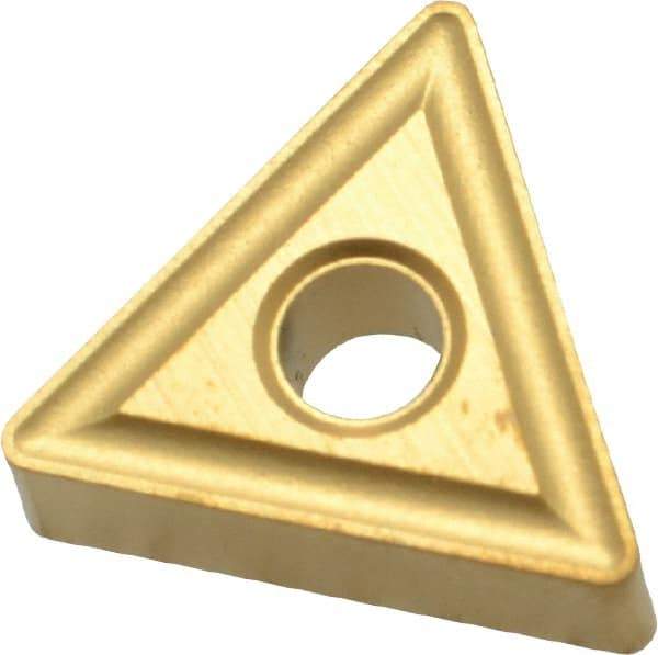 Kennametal - TNMG332 Grade KC850 Carbide Turning Insert - TiC/TiCN/TiN Finish, 60° Triangle, 3/8" Inscr Circle, 3/16" Thick, 1/32" Corner Radius - Eagle Tool & Supply