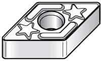 Kennametal - DNGG432 LF Grade KC7310 Carbide Turning Insert - TiAlN Finish, 55° Diamond, 1/2" Inscr Circle, 3/16" Thick, 1/32" Corner Radius - Eagle Tool & Supply