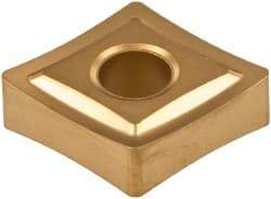 Kennametal - CNMP432 Grade KC850 Carbide Turning Insert - TiC/TiCN/TiN Finish, 80° Diamond, 1/2" Inscr Circle, 3/16" Thick, 1/32" Corner Radius - Eagle Tool & Supply
