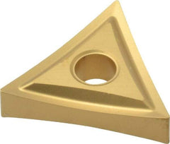 Kennametal - TNMP431 Grade KC850 Carbide Turning Insert - TiC/TiCN/TiN Finish, 60° Triangle, 1/2" Inscr Circle, 3/16" Thick, 1/64" Corner Radius - Eagle Tool & Supply