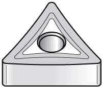 Kennametal - TNMS431 Grade KC730 Carbide Turning Insert - TiN Finish, 60° Triangle, 1/2" Inscr Circle, 3/16" Thick, 1/64" Corner Radius - Eagle Tool & Supply