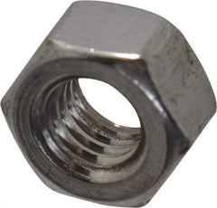 Value Collection - M6x1.00 Metric Coarse Stainless Steel Right Hand Heavy Hex Nut - 10mm Across Flats, 6mm High, Uncoated - Eagle Tool & Supply